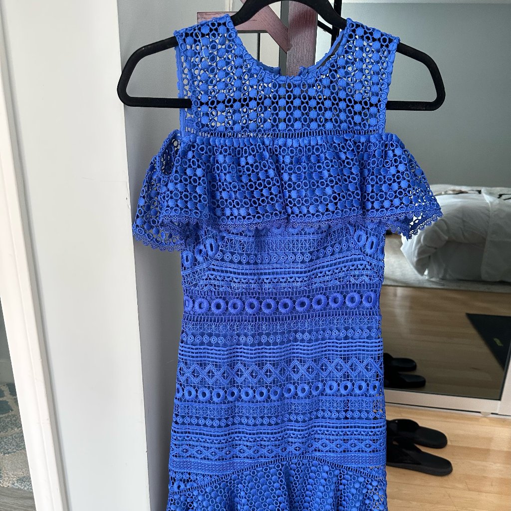 Karen Millen Blue Dress, Us Size 2